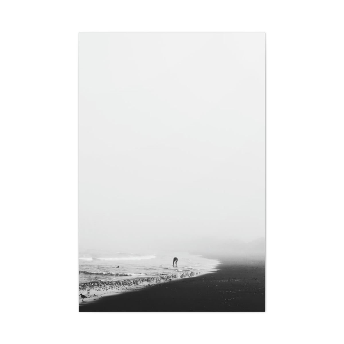 Black and white beach
