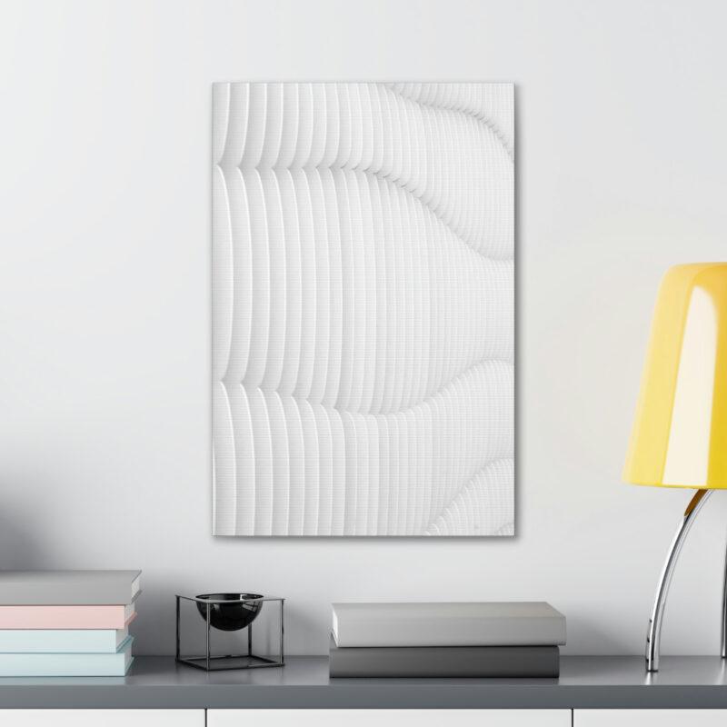 Textured white wall art