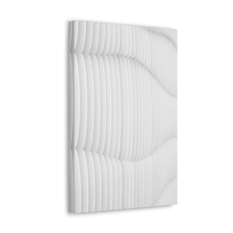 Textured white wall art