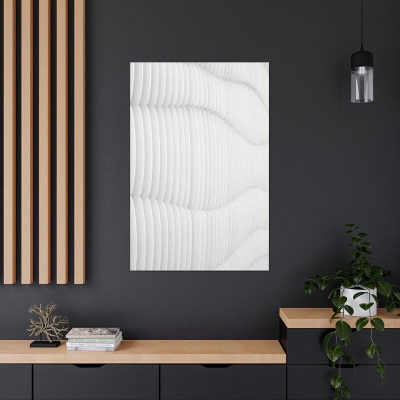 Textured white wall art