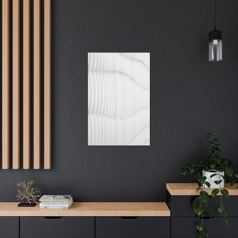 Textured white wall art