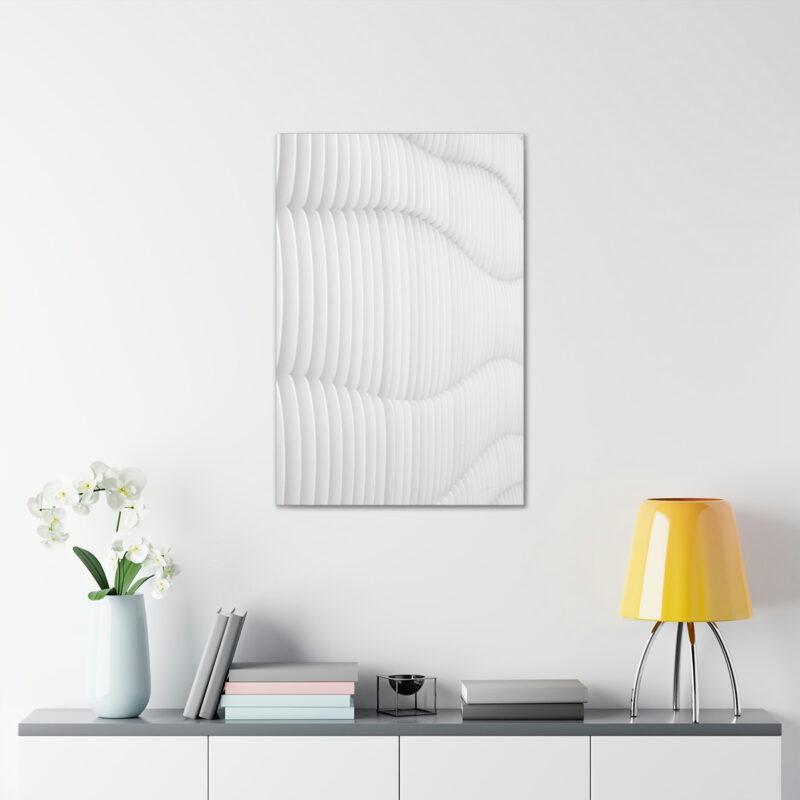 Textured white wall art