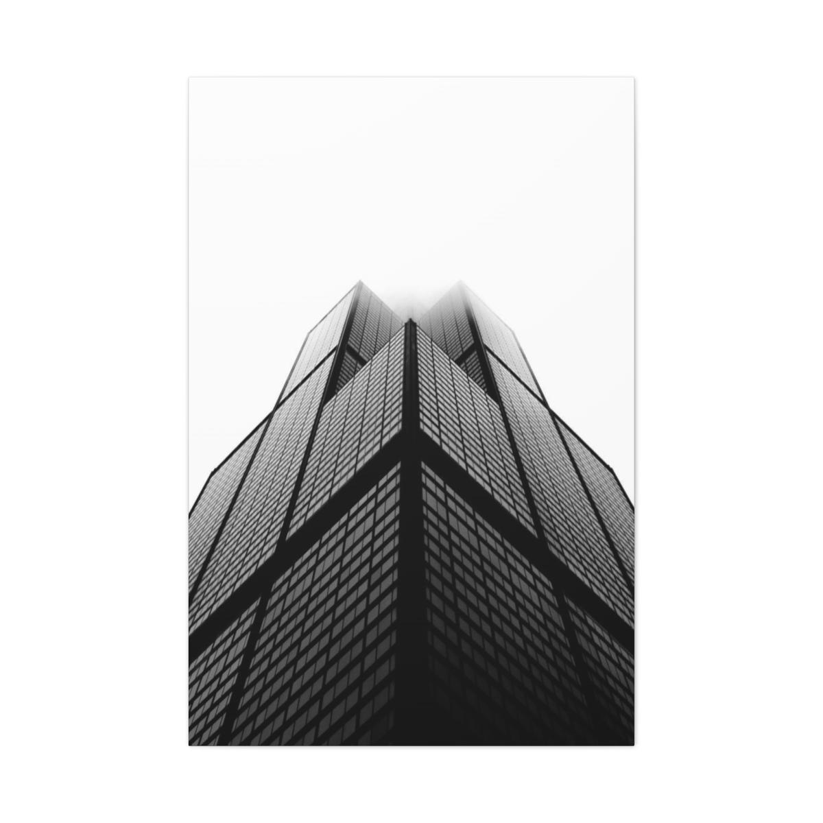 Black and white architecture photography