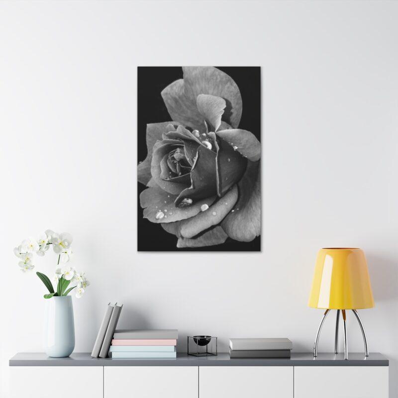 Black and white flower art
