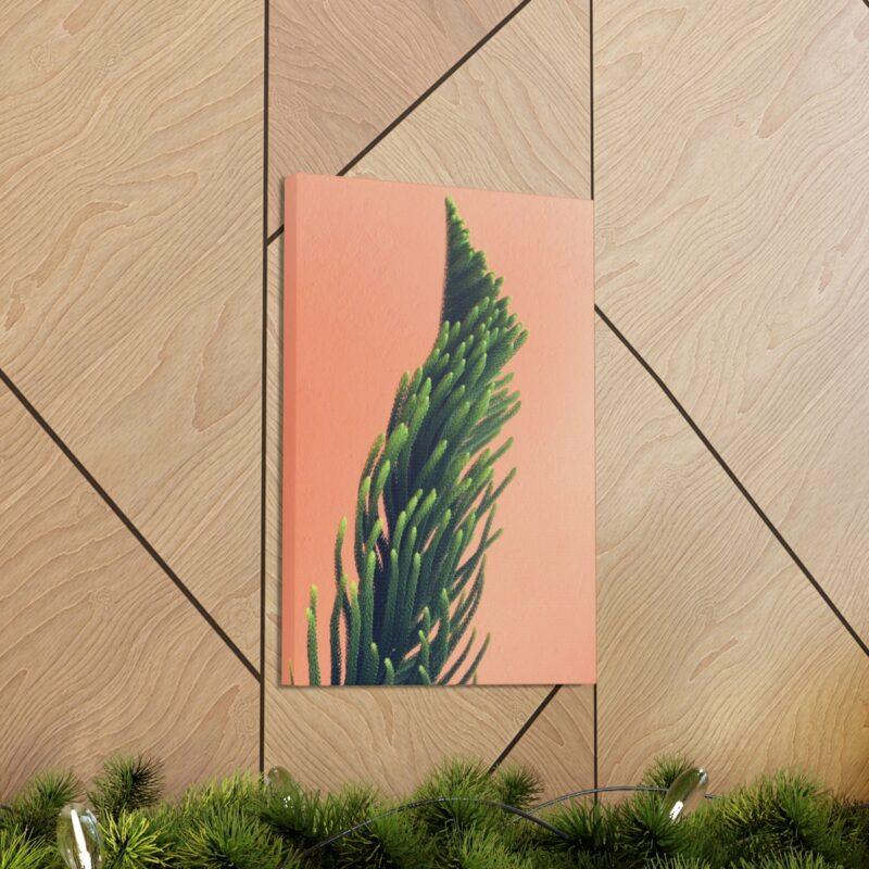 Green plant wall art