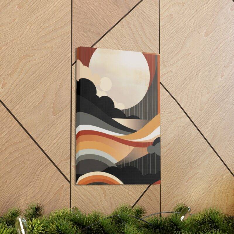 Brown abstract wall art