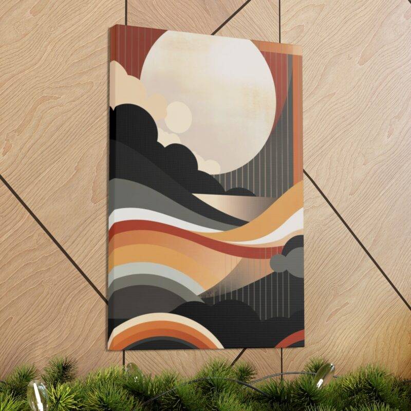 Brown abstract wall art