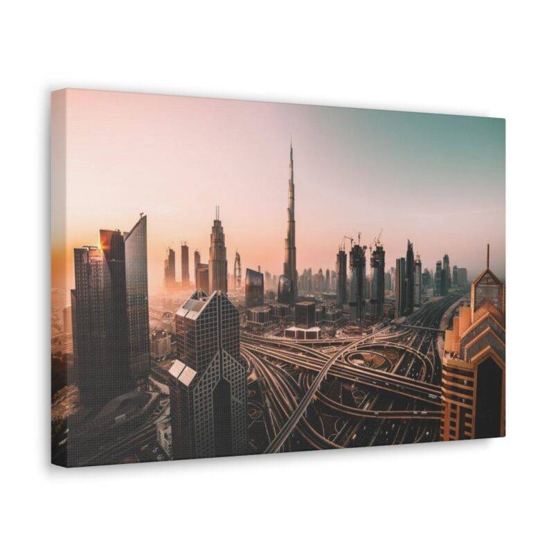 Dubai skyline wall art
