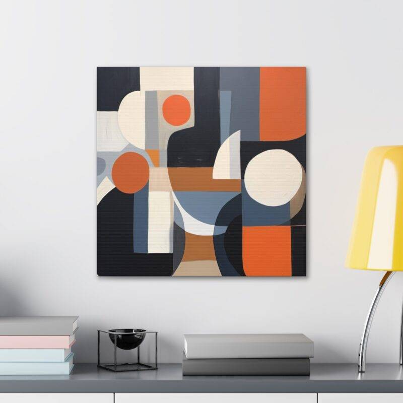 Geometric colorful abstract art