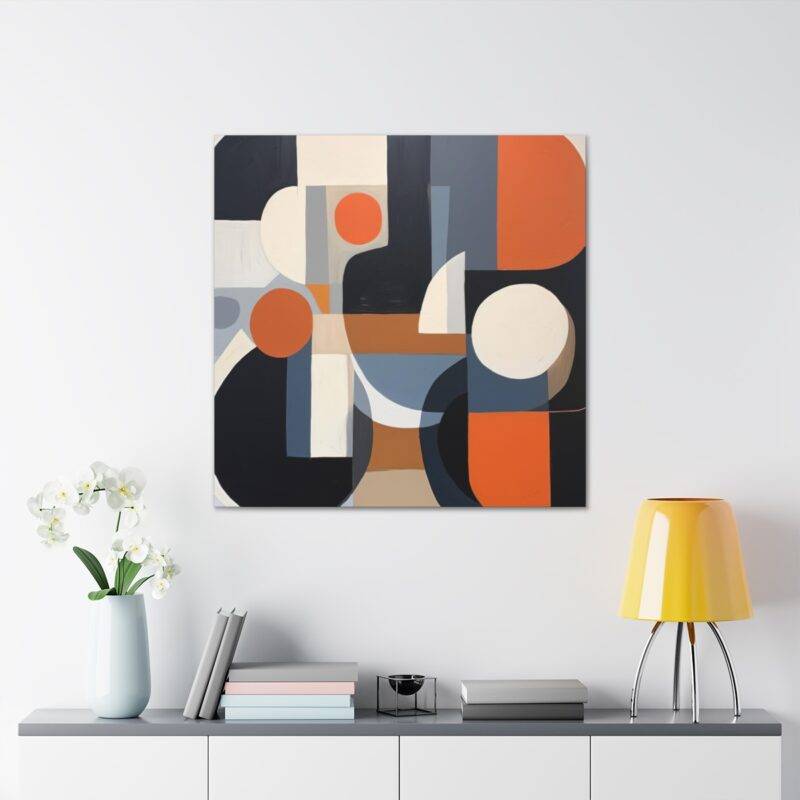 Geometric colorful abstract art