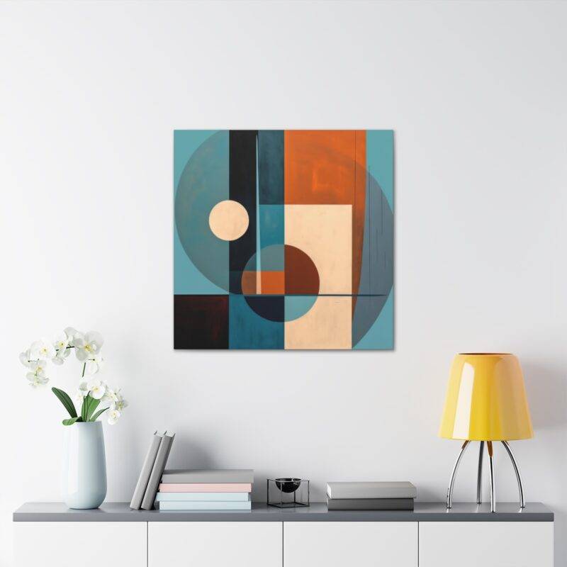 Geometric cubism abstract art