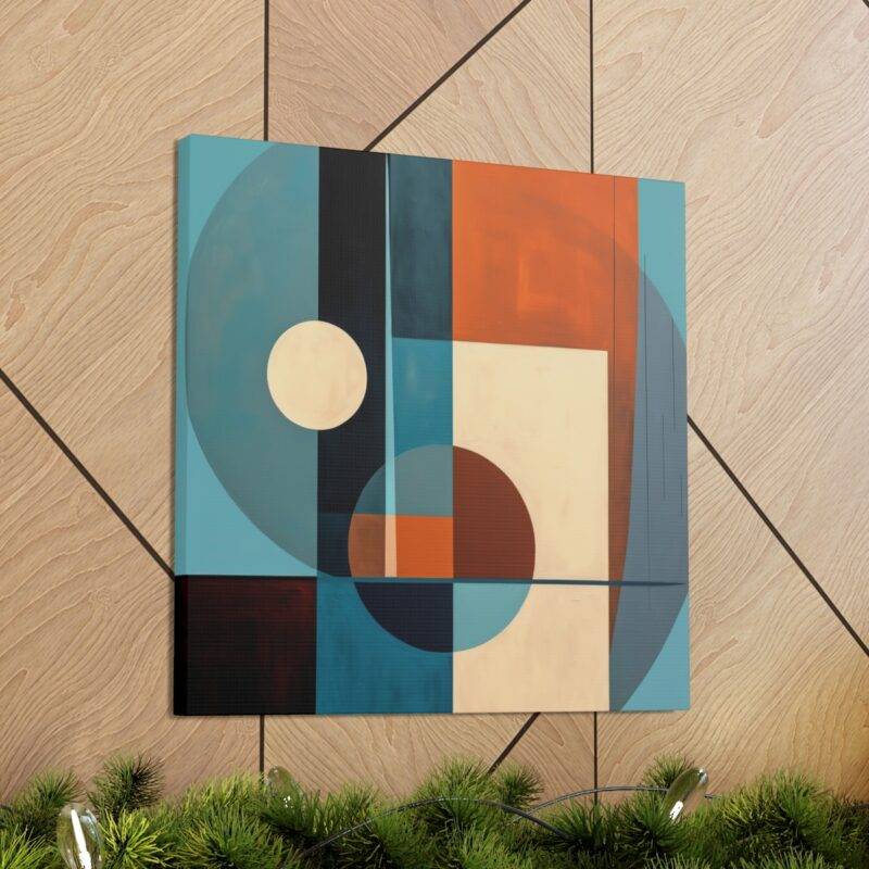 Geometric cubism abstract art