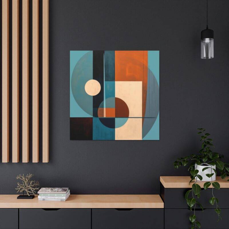 Geometric cubism abstract art