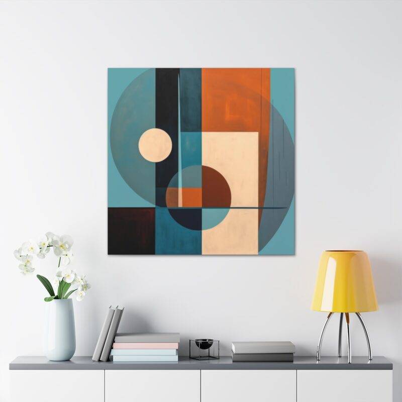 Geometric cubism abstract art