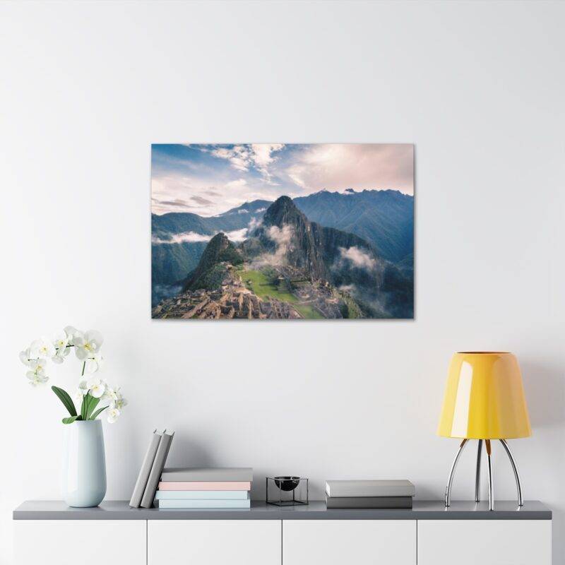 Mountain picture with clouds