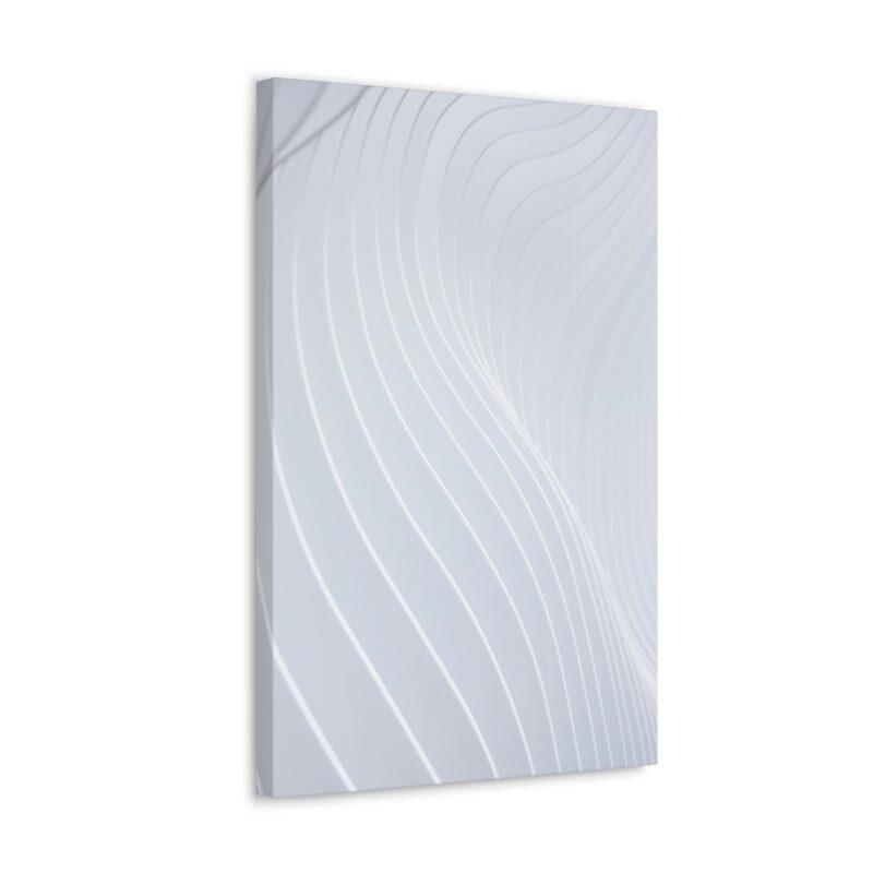 White wall with wavy lines