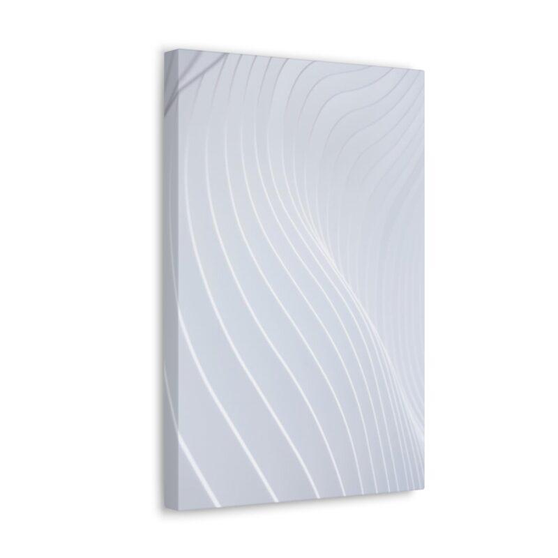 White wall with wavy lines