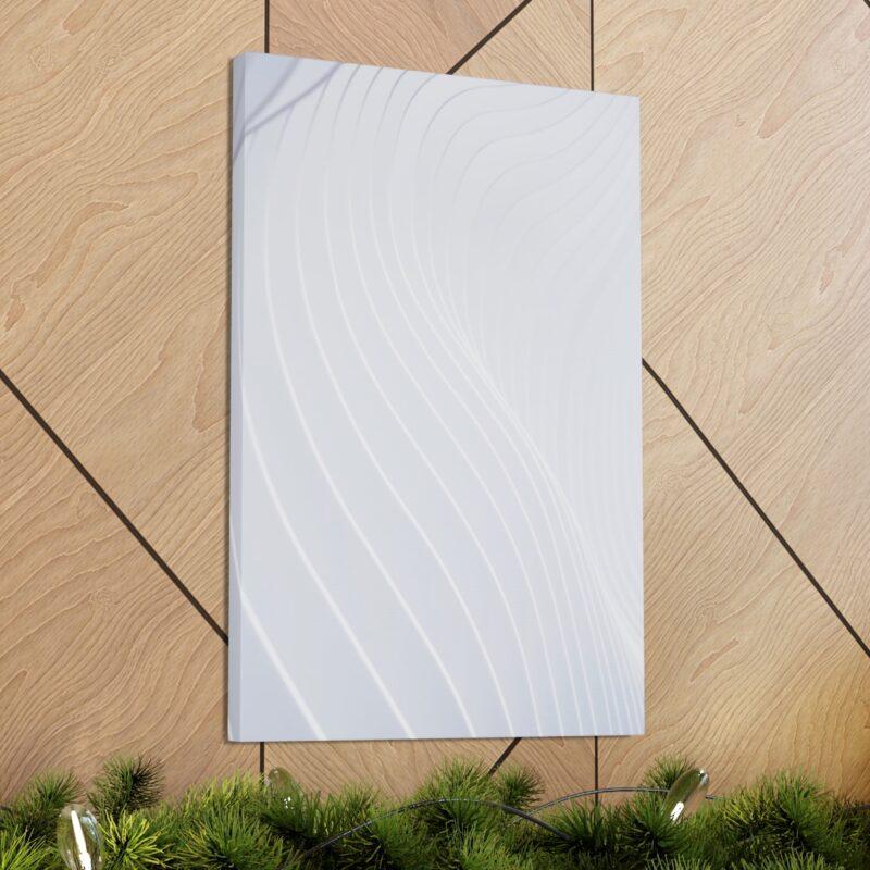 White wall with wavy lines