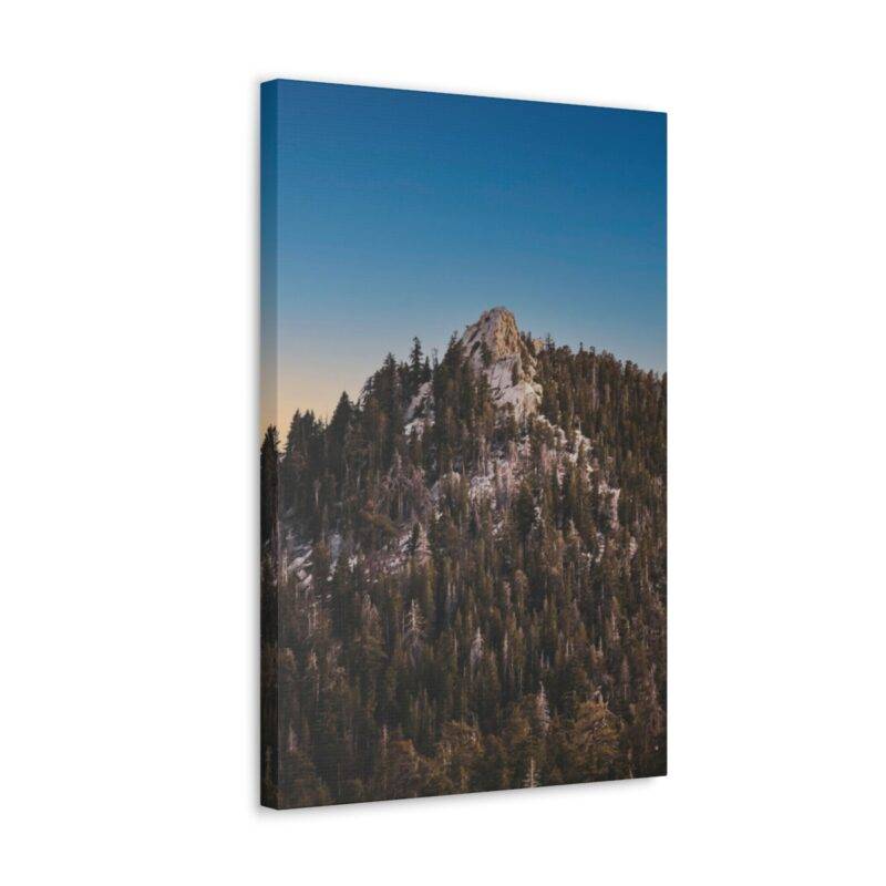 Wood mountain wall art