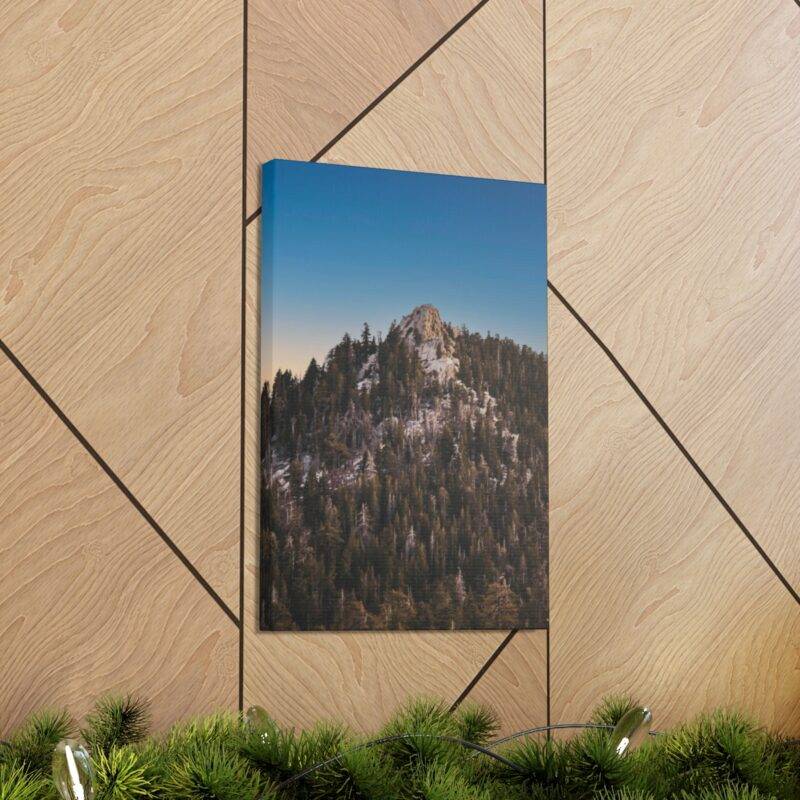 Wood mountain wall art