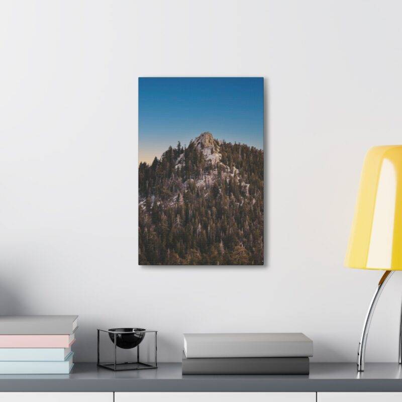 Wood mountain wall art