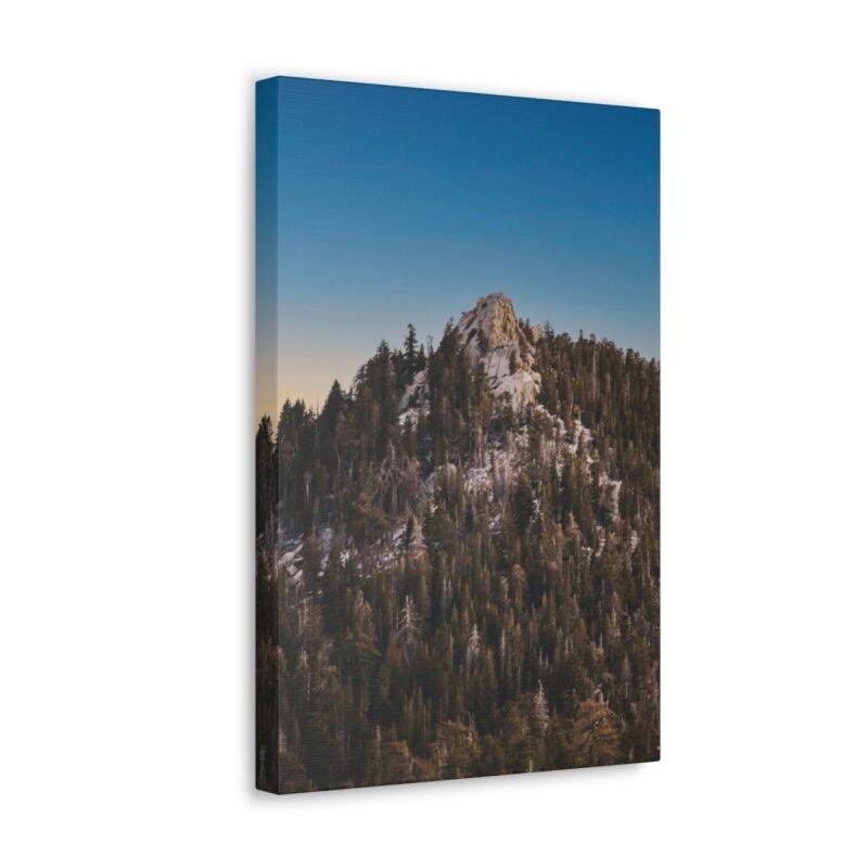 Wood mountain wall art