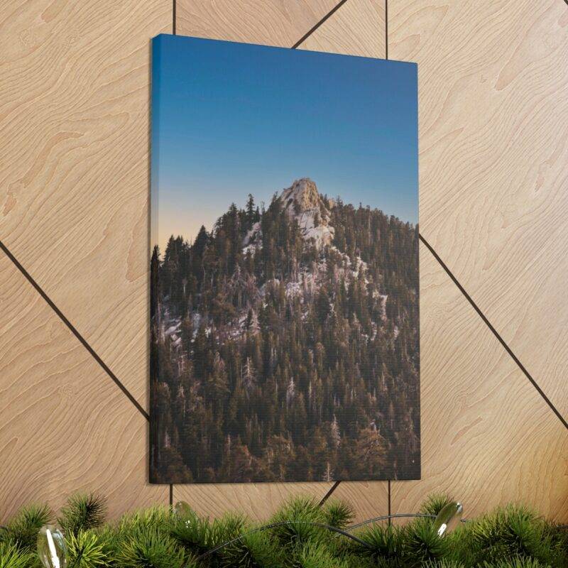 Wood mountain wall art